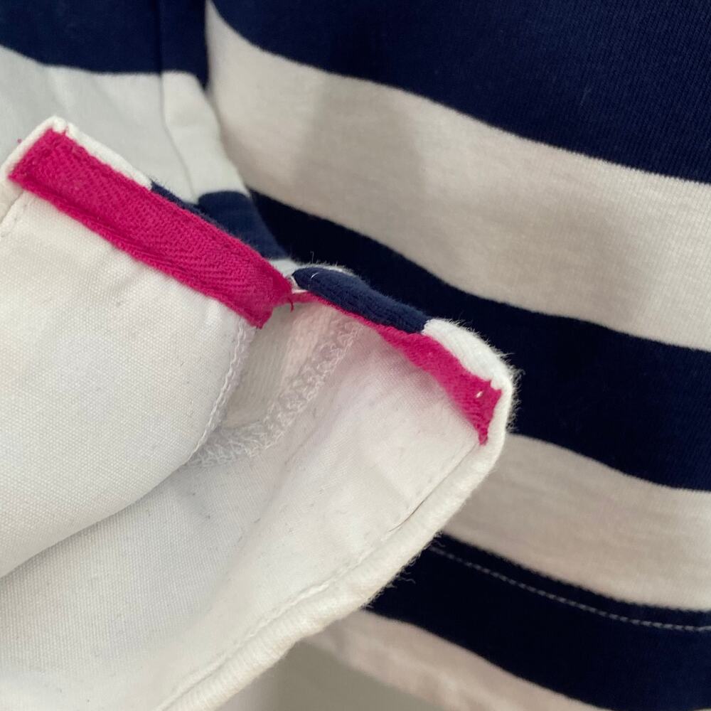 Joules Saunton Striped Funnel Neck Sweatshirt Navy White Nautical Preppy Size XS - Picture 4 of 10